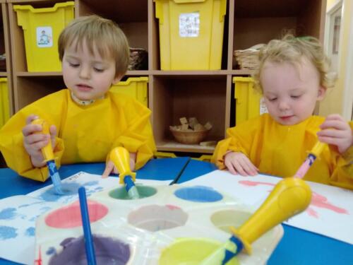 Creating our own butterflies at Gower Day Nursery 