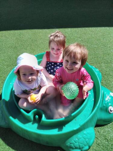 Water fun at Gower Day Nursery 