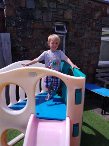 King of the castle at Gower Day Nursery