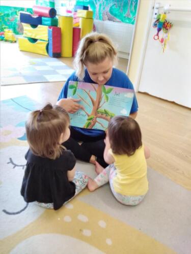 Story time at Gower Day Nursery