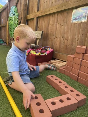 Creating a house from bricks