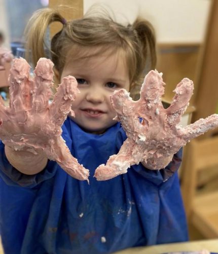 Messy hands