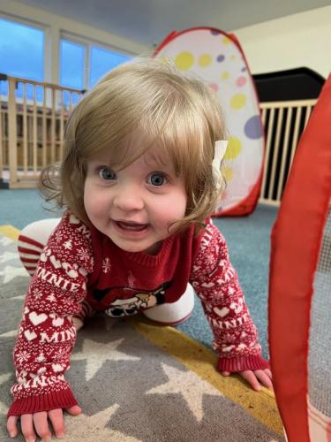 Learning to crawl at Gower Day Nursery