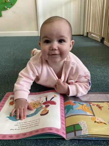 Reading time at Gower Day Nursery