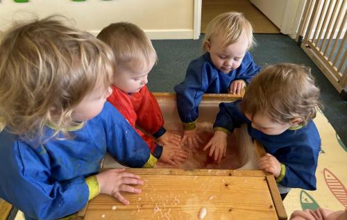 Splash splash at Gower Day Nursery